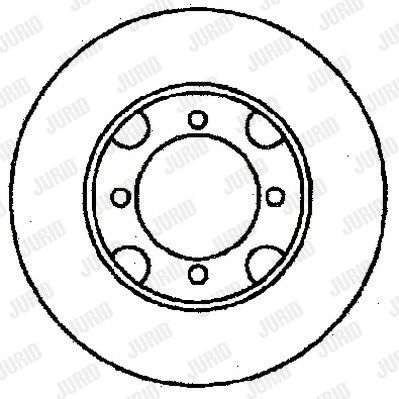 JURID Тормозной диск 561279J