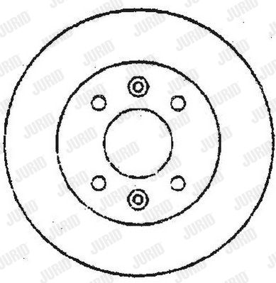 JURID Тормозной диск 561345JC