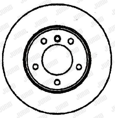 JURID stabdžių diskas 561363J