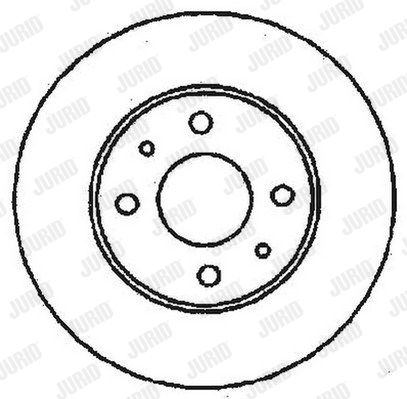 JURID Тормозной диск 561388J
