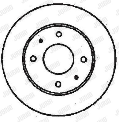 JURID Тормозной диск 561390J