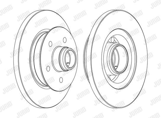 JURID Тормозной диск 561437J