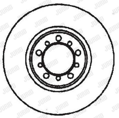JURID stabdžių diskas 561453J
