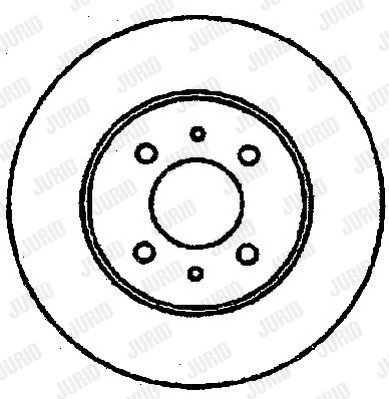 JURID Тормозной диск 561468J