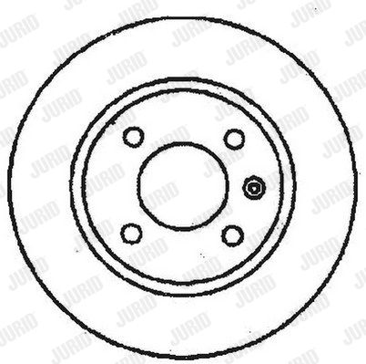 JURID Тормозной диск 561518J