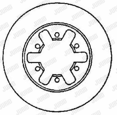 JURID Тормозной диск 561523J