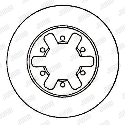 JURID Тормозной диск 561533J
