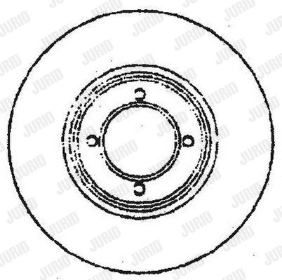 JURID Тормозной диск 561569J