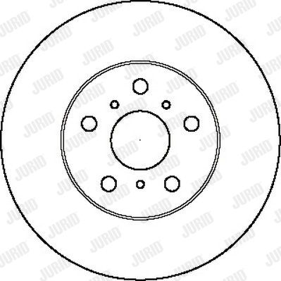 JURID Тормозной диск 561607J