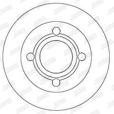 JURID Тормозной диск 561626J