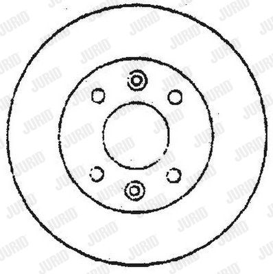 JURID Тормозной диск 561660J