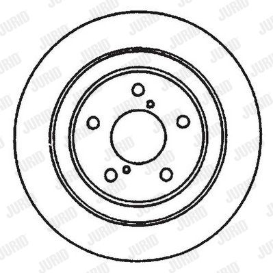JURID Тормозной диск 561667J