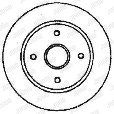 JURID Тормозной диск 561678J