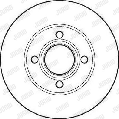 JURID Тормозной диск 561691JC
