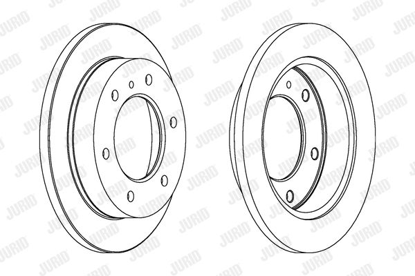 JURID Тормозной диск 561748J