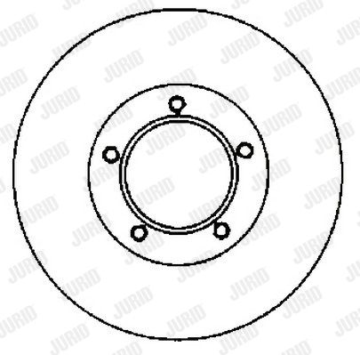 JURID Тормозной диск 561752J