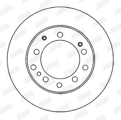 JURID Тормозной диск 561805J