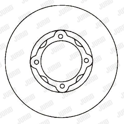 JURID Тормозной диск 561818J