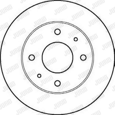 JURID Тормозной диск 561861J