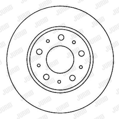 JURID Тормозной диск 561866JC
