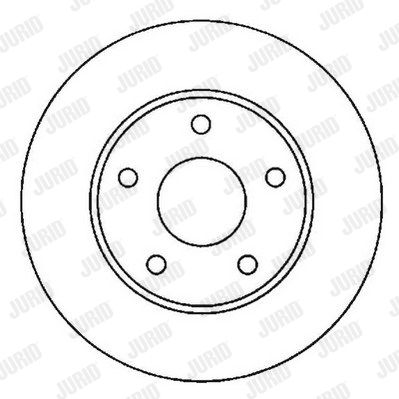 JURID Тормозной диск 561950J