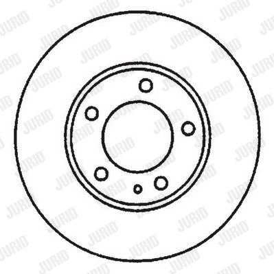 JURID Тормозной диск 561967J