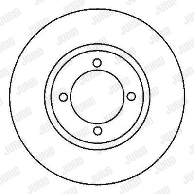 JURID Тормозной диск 561986JC