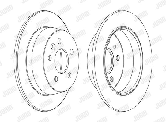 JURID stabdžių diskas 562065JC
