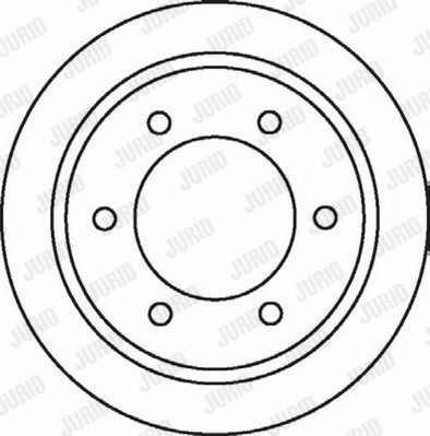 JURID Тормозной диск 562073J