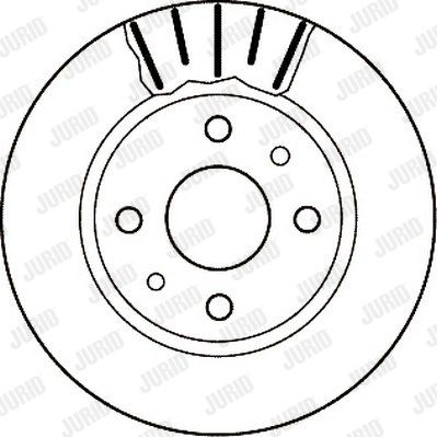 JURID Тормозной диск 562122J
