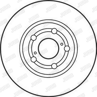 JURID Тормозной диск 562125JC