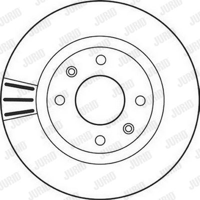 JURID stabdžių diskas 562128J