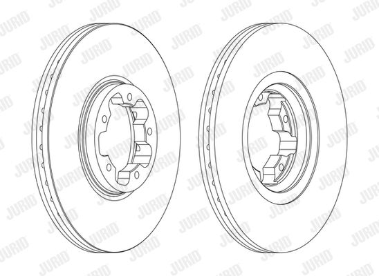 JURID Тормозной диск 562141J