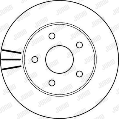 JURID Тормозной диск 562147J