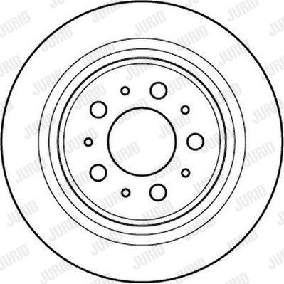 JURID Тормозной диск 562172JC