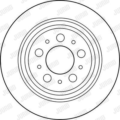 JURID Тормозной диск 562174JC