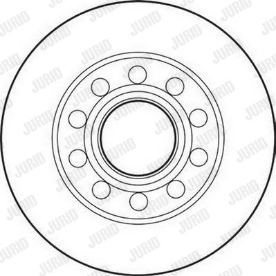 JURID Тормозной диск 562192J