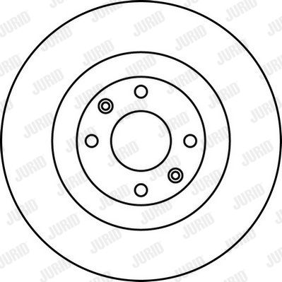 JURID Тормозной диск 562221J