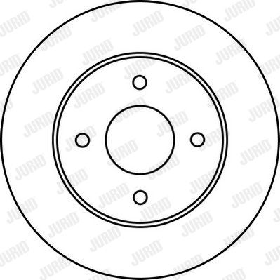JURID Тормозной диск 562227J