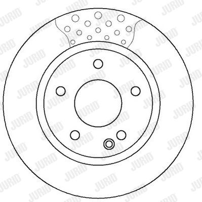 JURID Тормозной диск 562249J