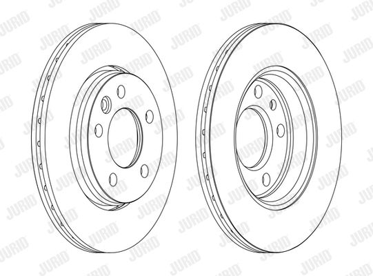 JURID Тормозной диск 562262J