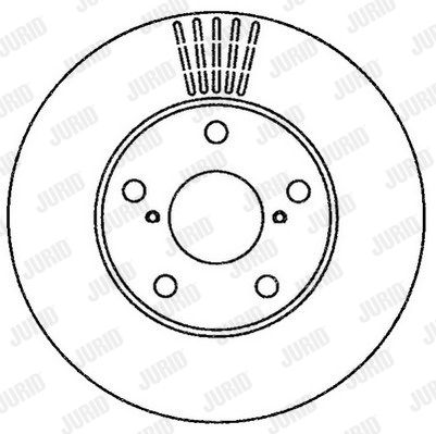 JURID Тормозной диск 562269JC