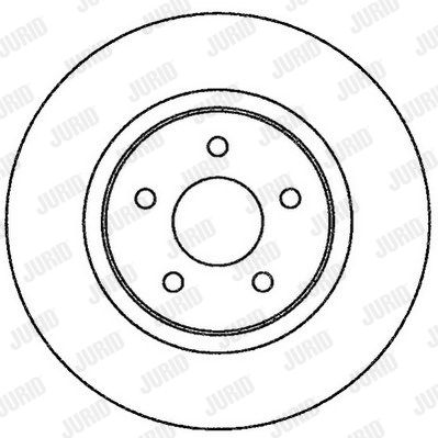 JURID Тормозной диск 562270J