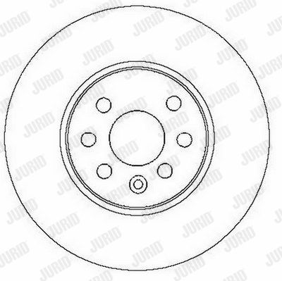 JURID Тормозной диск 562278JC