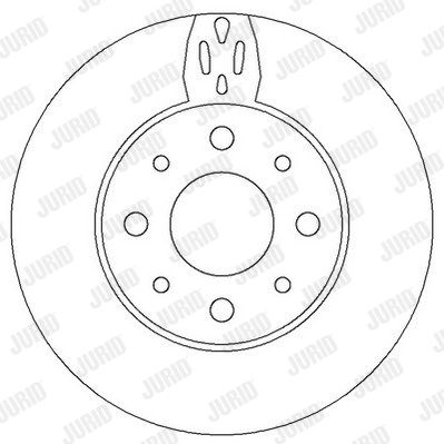 JURID Тормозной диск 562296J