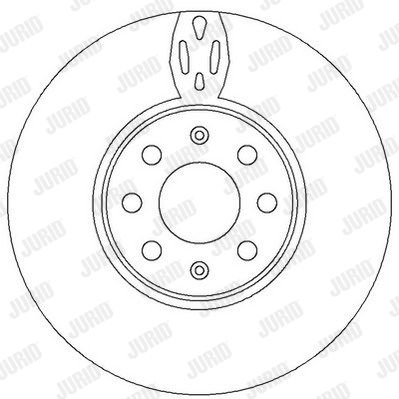 JURID stabdžių diskas 562297JC