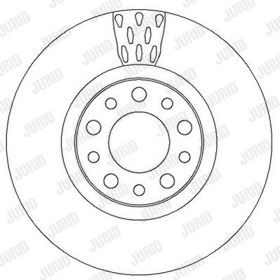 JURID Тормозной диск 562299JC