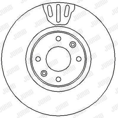 JURID Тормозной диск 562321J