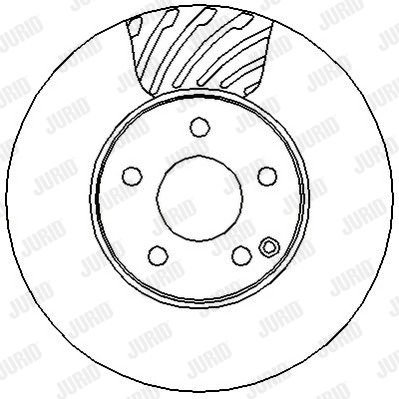 JURID Тормозной диск 562333J