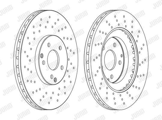 JURID Тормозной диск 562354J